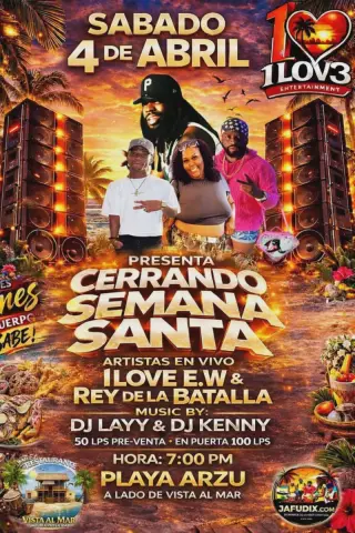 1LOV3 ENT PRESENTA CERRANDO LA SEMANA SANTA EN SAN JUAN