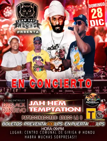 TEAM GATO NEGRO TE LO TRAE  JAH HEM &amp; TEMPTATION