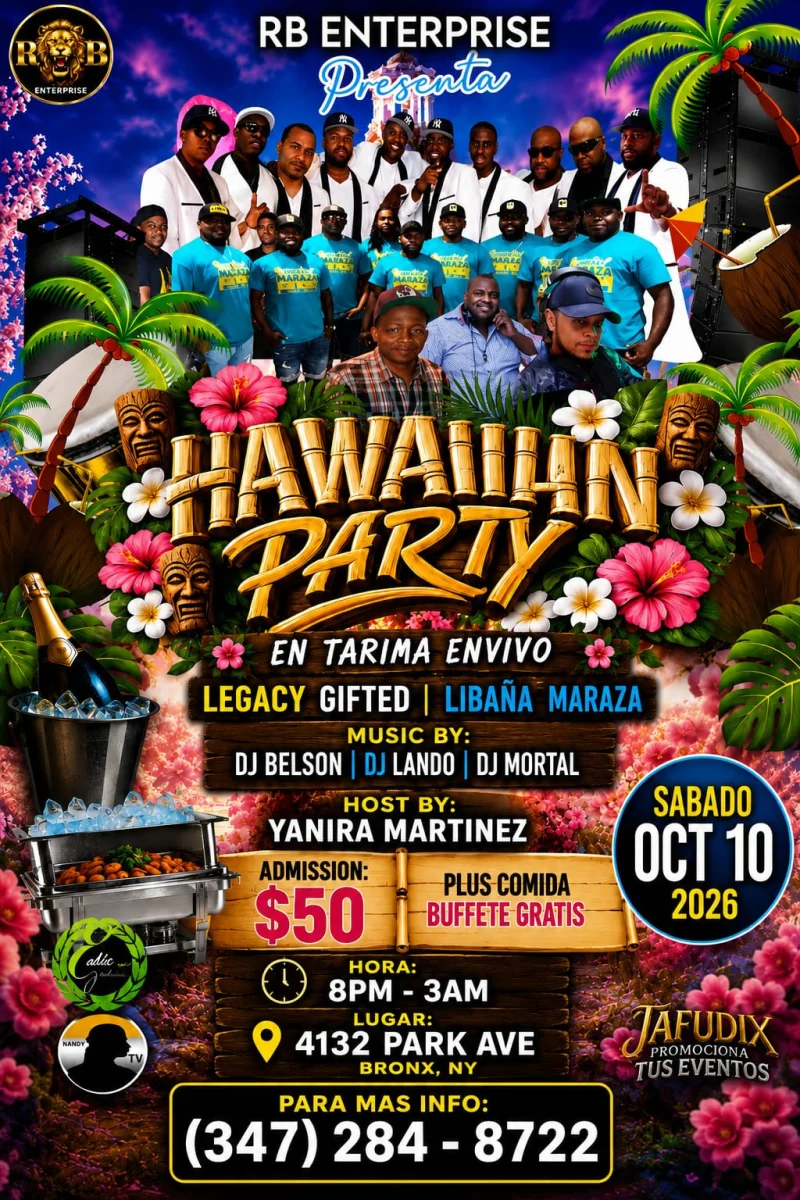 RB ENTERPRISE PRESENTA  HAWAIIAN PARTY