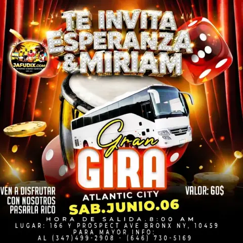 TE INVITA ESPERANZA &amp; MIRIAM GRAN GIRA ATLANTIC CITY