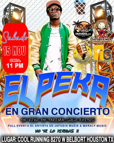 EL PEKA EN CONCIERTO CORTESIA DE MAÑALY &amp; JAFUDIX MUSIC