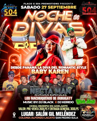 FLACO G 504 PROMOTIONS NOCHE DE DIVAS