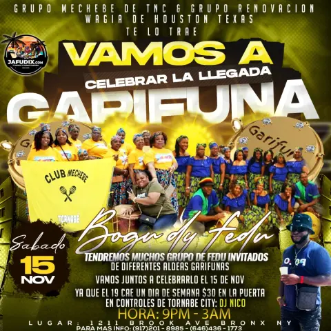 A CELEBRAR LA LLEGADA GARIFUNA NOV 15 2K25